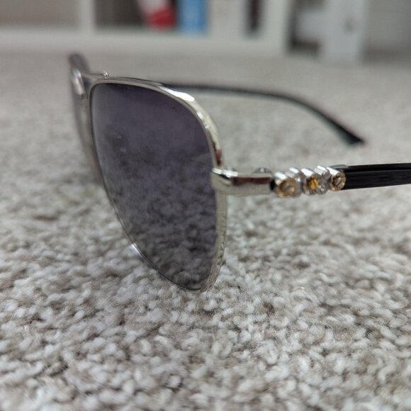 Coach Women's Aviator Sunglasses HC7072B Black Silver L - Picture 4 of 14